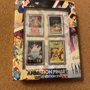 Disney Animation Pin Set Limited Edition 250 Walt Disney Studios Burbank, CA